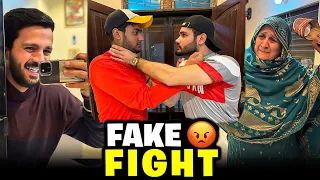 Awais or Salman ki larai ho gai😑Fake fight Prank on MAA G and BUTT SAB..😂