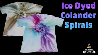 Tie Dye Designs : Colander Spirals [Ice Dyed]