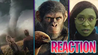 Twisters, Kingdom of the Planet of the Apes, Wicked | Super Bowl Trailers Reaction