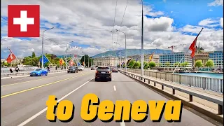 Driving in Switzerland in May 2023  from Crans to Geneva