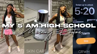 MY 5 A.M. HIGHSCHOOL MORNING ROUTINE ft. Dossier | outfit, skin care, grwm, & chit chats