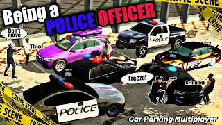 Being A POLICE OFFICER in Car Parking Multiplayer RP