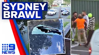 Group of men charged over roadside brawl in Sydney's west | 9 News Australia