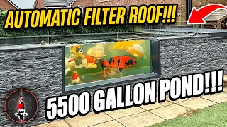 5500 GALLON POND! AUTOMATIC ROOF!! **RE-VISIT**