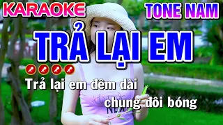 Trả Lại Em Karaoke Bolero Nhạc Sống Tone Nam ( BEAT CHUẨN ) - Tình Trần Organ