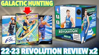 HOME OF THE RARE GALACTIC PARALLEL (1ST LOOK)! 2022-23 Panini Revolution Basketball Hobby Box Review