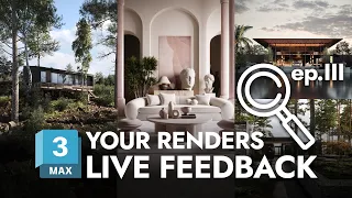 Send your 3D RENDER | Live feedback from VizAcademy! | Ep.03