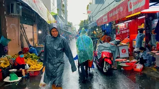 【🇻🇳 4K】 Walking Through Heavy Rain in Da Nang Vietnam #1 - Relaxing Sounds For Sleep  #asmr