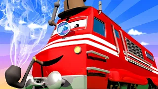 Trenul detectiv cauta trenurile disparute - Orasul Trenurilor 🚄 Desene pentru copii