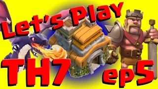 Clash of Clans: Let's Play TH7 ep5 - Archers, Spell Factory, & more!