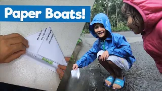 How To Make A Paper Boat And Play In The Rain