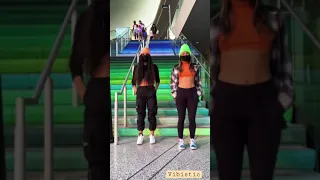 Leg Dance on Stairs