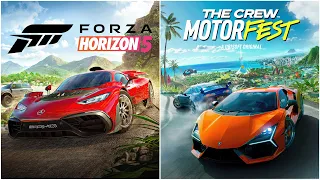 THE CREW MOTORFEST VS FORZA HORIZON 5 : LE QUEL CHOISIR ? 🤔QUELLES DIFFÉRENCES ? 😲