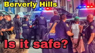 Police make arrest in Beverly Hills .Over 2000 security cameras watching you