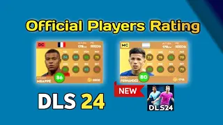 Dream League Soccer 2024 Official Players Rating😱DLS 24 All Upgraded Player Part 1