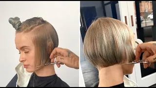 Short Layered Bob Haircut & Hairstyles for women | Textured Bob Cutting Tips & Techniques