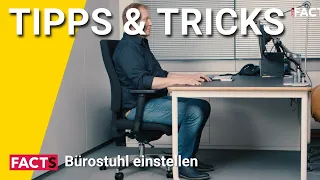 Bürostuhl einstellen: richtige Ergonomie am Arbeitsplatz