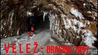 Zimski uspon na Velež - Vrh Brasina 1897 (Prolazak kroz utrobu Veleža) - Dženad Džino Adventures