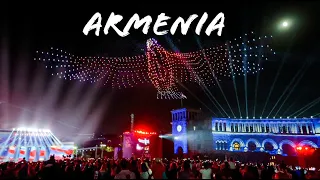 Aerial Drone Show in Yerevan, Armenia 2021 /световое шоу дронов  Ереван, Армения 2021