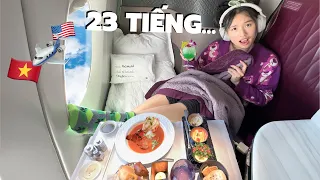 23 TIẾNG TRÊN MÁY BAY VỀ VIỆT NAM...