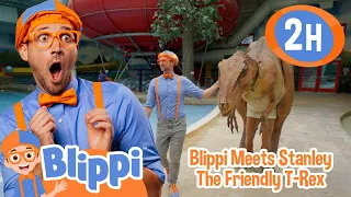 Meeting Stanley The Dinosaur + 2 Hours | Blippi and Meekah Best Friend Adventures