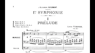 Louis Vierne - Symphonie No.1, Op.14 (Score Video)