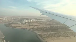 Landing at Abu Dhabi International Airport