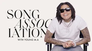 Young M.A Raps 2Pac, The Notorious B.I.G., and "OOOUUU" in a Game of Song Association | ELLE