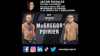 UFC 257 #LFA Fighter Jacob Rosales Prediction on Conor McGregor vs Dustin Poirier #shorts