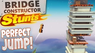 Bridge Constructor Stunts - THE PERFECT JUMP! - Bridge Constructor Stunts PC Gameplay