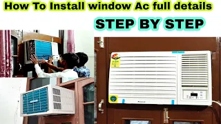 How To Install 1 ton window ac