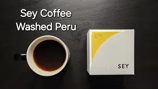 Sey Coffee Review (Brooklyn, New York)- Washed Peru Mario Asorza