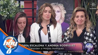 Primeras declaraciones de Andrea Escalona tras el fallecimiento de su mamá | Hoy