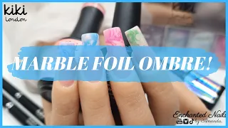 HOW TO OMBRE WITH NAIL FOILS | Nail Foil Application with Foil Gel using Kiki London!