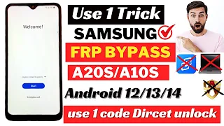 Samsung A10s/A20s FRP Bypass 🔥 2024 | Google Account Remove Without Pc Android 11,12  New Method ✅