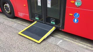 PSV 2 Stage Wheelchair Ramp Deployment on London Bus