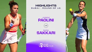 Jasmine Paolini vs. Maria Sakkari | 2024 Dubai Round of 16 | WTA Match Highlights