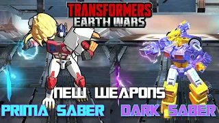 PRIMA SABER?DARK SABER Transformers Earth Wars