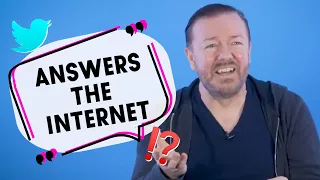 'Can I say this out loud?!' Ricky Gervais Answers The Internet's funniest rhetorical questions!