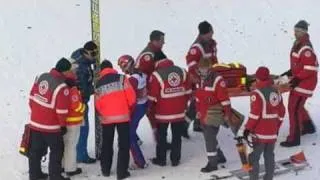 Ville Larinto crash @ Garmisch-Partenkirchen 2011