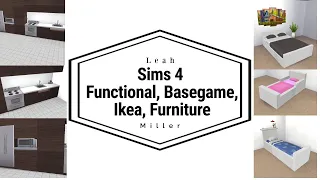 Functional IKEA Furniture // The Sims 4 BASEGAME ONLY | Toddler Beds + MORE! // Leah Miller