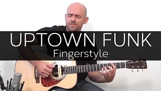 Uptown funk (Bruno Mars) - Acoustic Guitar Solo Cover Fingerstyle