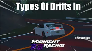 15 MORE Types Of Drifts In Midnight Racing: Tokyo