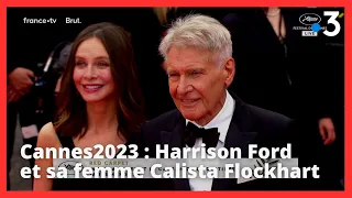 #Cannes2023 : Harrison Ford et sa femme Calista Flockhart sur le tapis rouge pour Indiana Jones