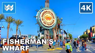 [4K] Fisherman's Wharf - Pier 39 in San Francisco, California USA Walking Tour & Travel Guide 🎧