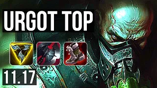 URGOT vs GAREN (TOP) | 8/1/9, 600+ games, Legendary, 800K mastery | NA Master | v11.17