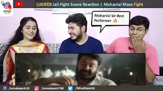 LUCIFER Jail Fight Scene Reaction | Mohanlal Mass Fight | Mohanlal Lucifer Scene Reaction