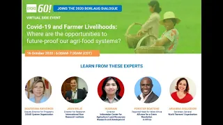 Covid-19 and farmer livelihoods: Where are the opportunities to future-proof our agri-food systems?