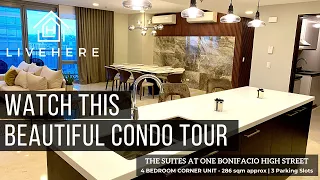 A Luxury Condo for Sale in BGC | The Suites at One Bonifacio High Street Brand New 4BR Unit for Sale