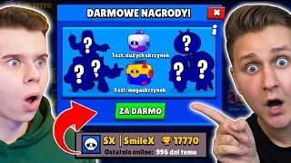 NIE WCHODZIŁ na KONTO 3 LATA więc... DOSTAŁ ZADYMIARZY ZA DARMO!🤯 *MIAŁ SKRZYNKI!* (Brawl Stars)